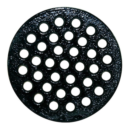 Sioux Chief Sioux Chief 6-1/2 in. Epoxy Coated Black Round Cast Iron Floor Drain Strainer 846-S9PK